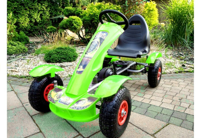 Sportowy Gokart na pedały F618 Pompowane koła